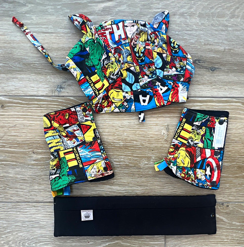 Superhero baby carrier - superhero, hood